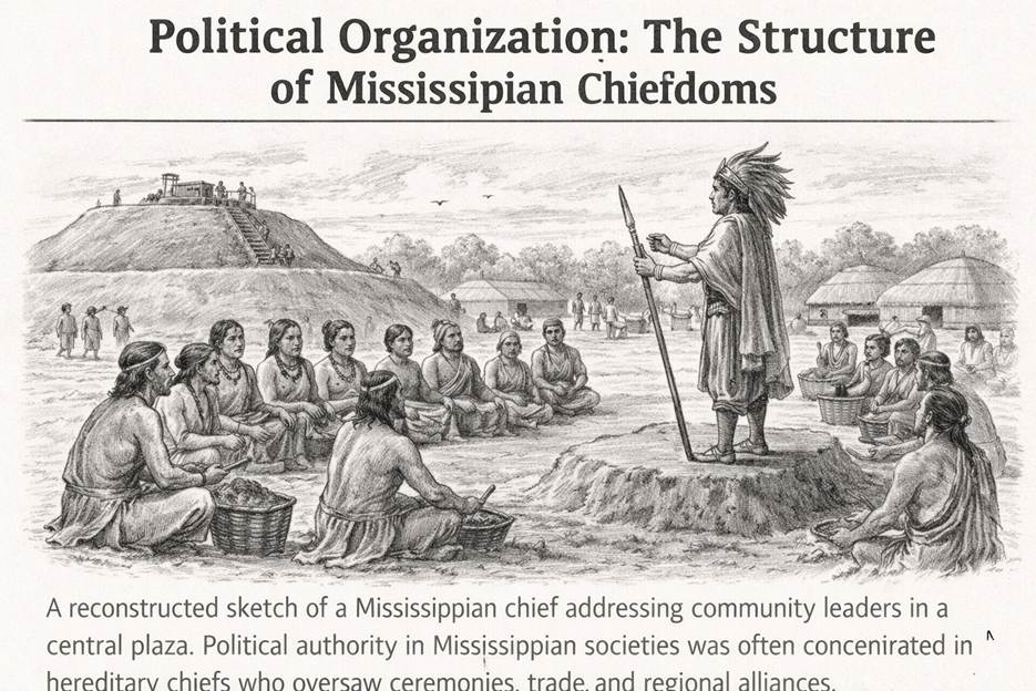 A representation of the political structure of Mississippian civilization