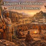 Iroquois leaders at council gathering