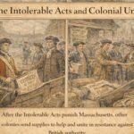 Depiction of colonial unity resulting from the Intolerable Acts