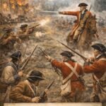 French and Indian War battle scene