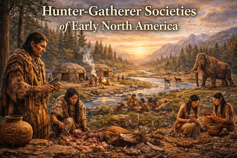 Hunter-gatherers by a river