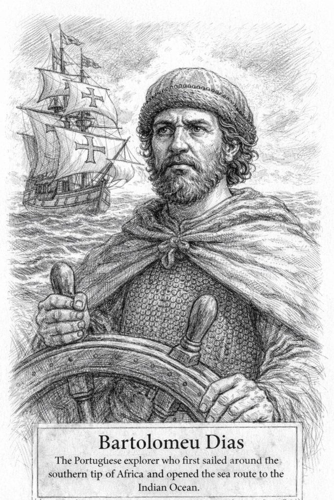 Image depicting Bartolomeu Dias at sea