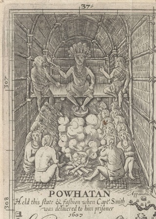 Depiction of Chief Powhatan