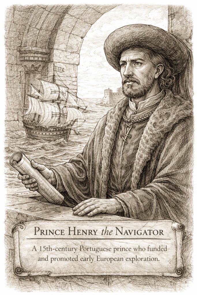 Prince Henry, the Navigator, who funded and promoted early development of technology in the age of exploration.