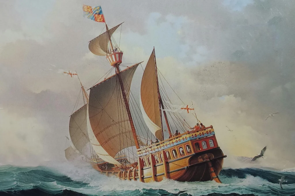John Cabot's ship at sea