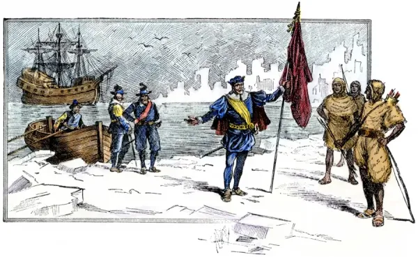 John Cabot claiming North America for the English crown