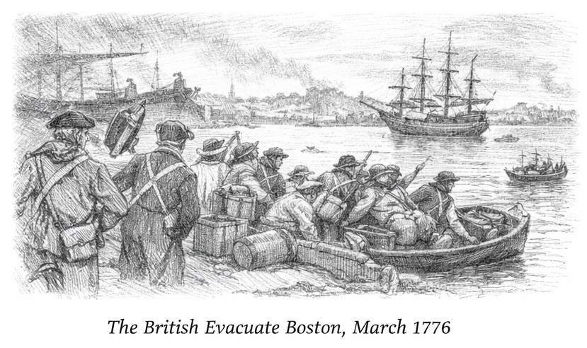 The British evacuate Boston