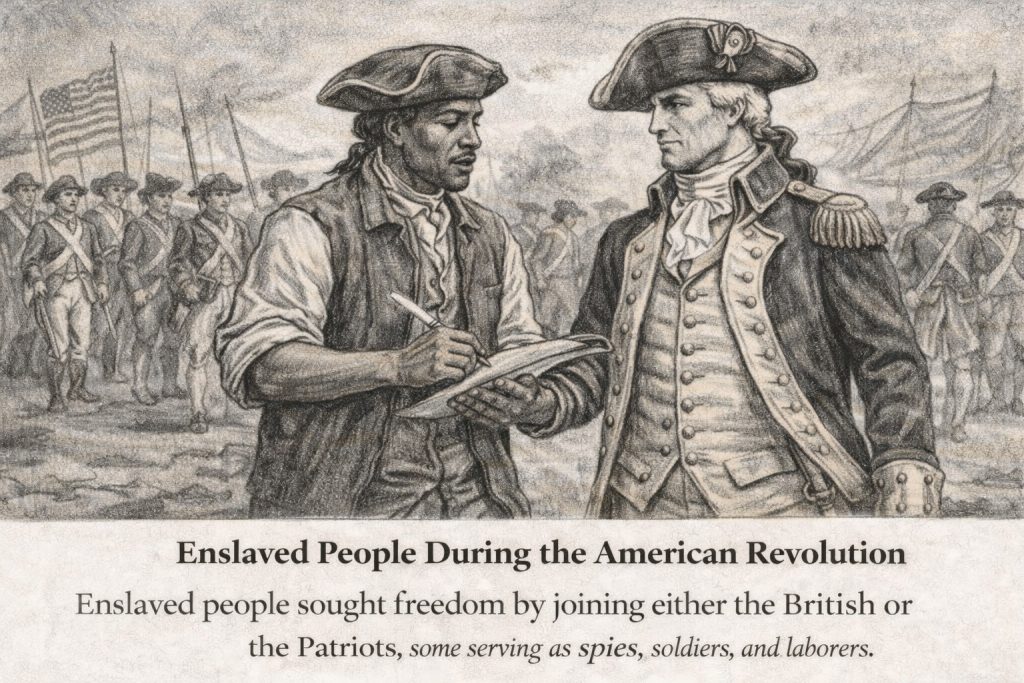 Roles of enslave people during the Revolution