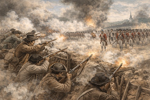 Early battle in the American Revolution