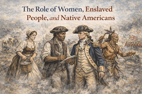 The role of women, enslaved people, and Native Americans during the American Revolution