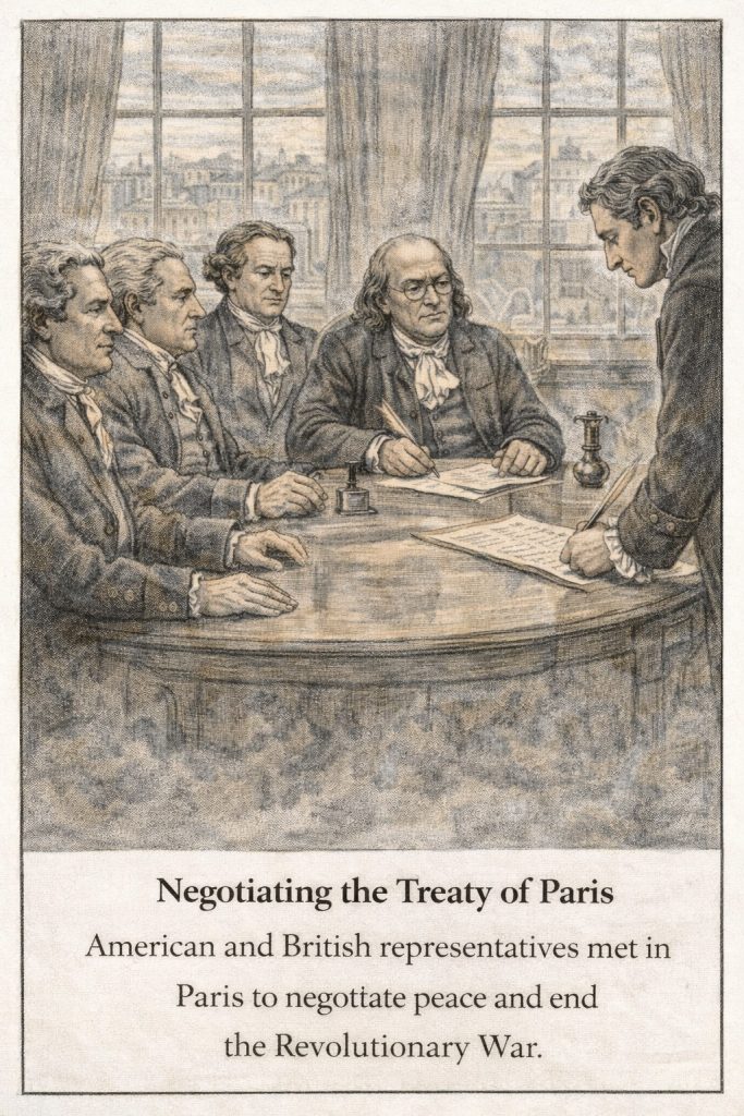 Treaty of Paris negotiations in progress