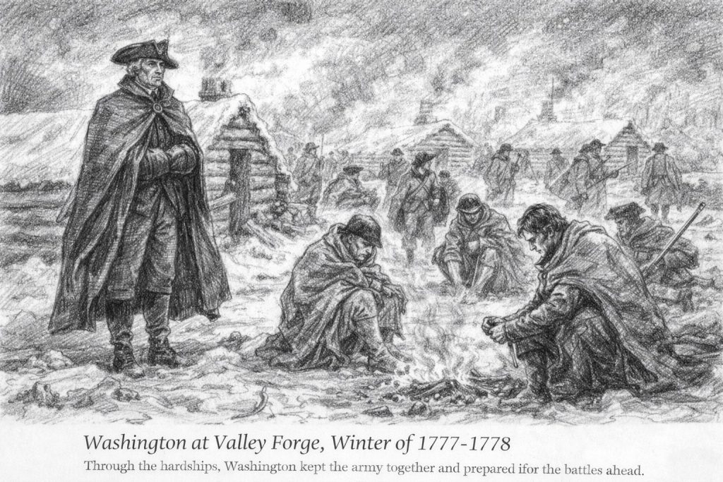 Washington's resolve at Valley Forge